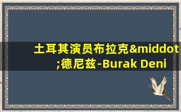 土耳其演员布拉克·德尼兹-Burak Deniz结婚了吗